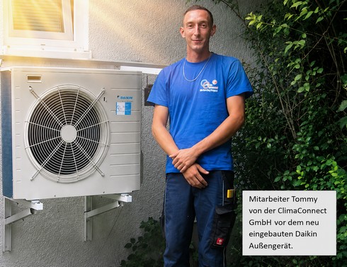 Das neu eingebaute Daikin Außengerät 2013